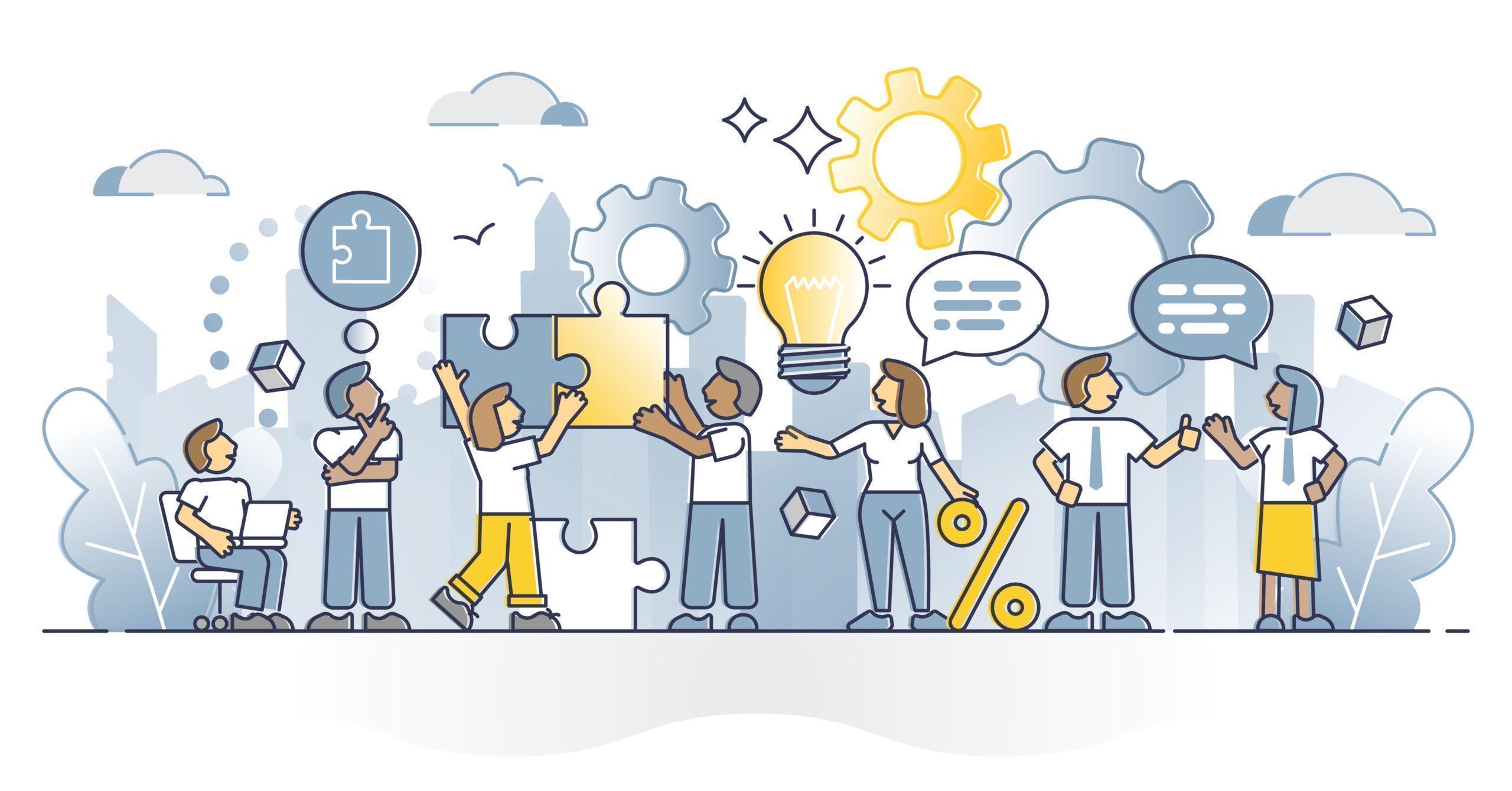 Positive Workplace Illustration